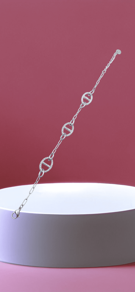 Bracelet maille marine - Claudine Biker Shop