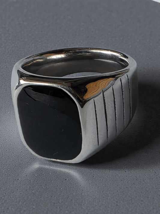 Chevalière homme acier inoxydable - Claudine Biker Shop