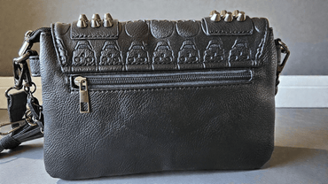 Sac pochette tête de mort - Claudine Biker Shop