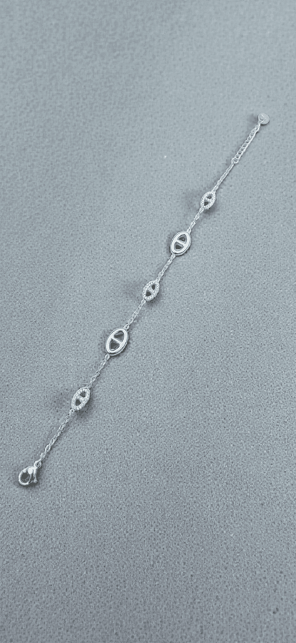 Bracelet maille marine Acier inoxydable - Claudine Biker Shop