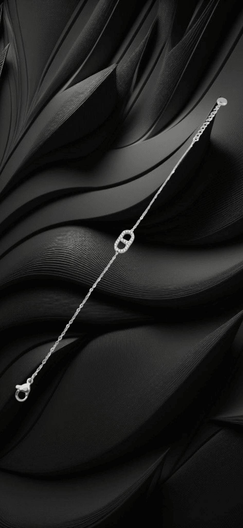 Bracelet maille marine acier inoxydable - Claudine Biker Shop