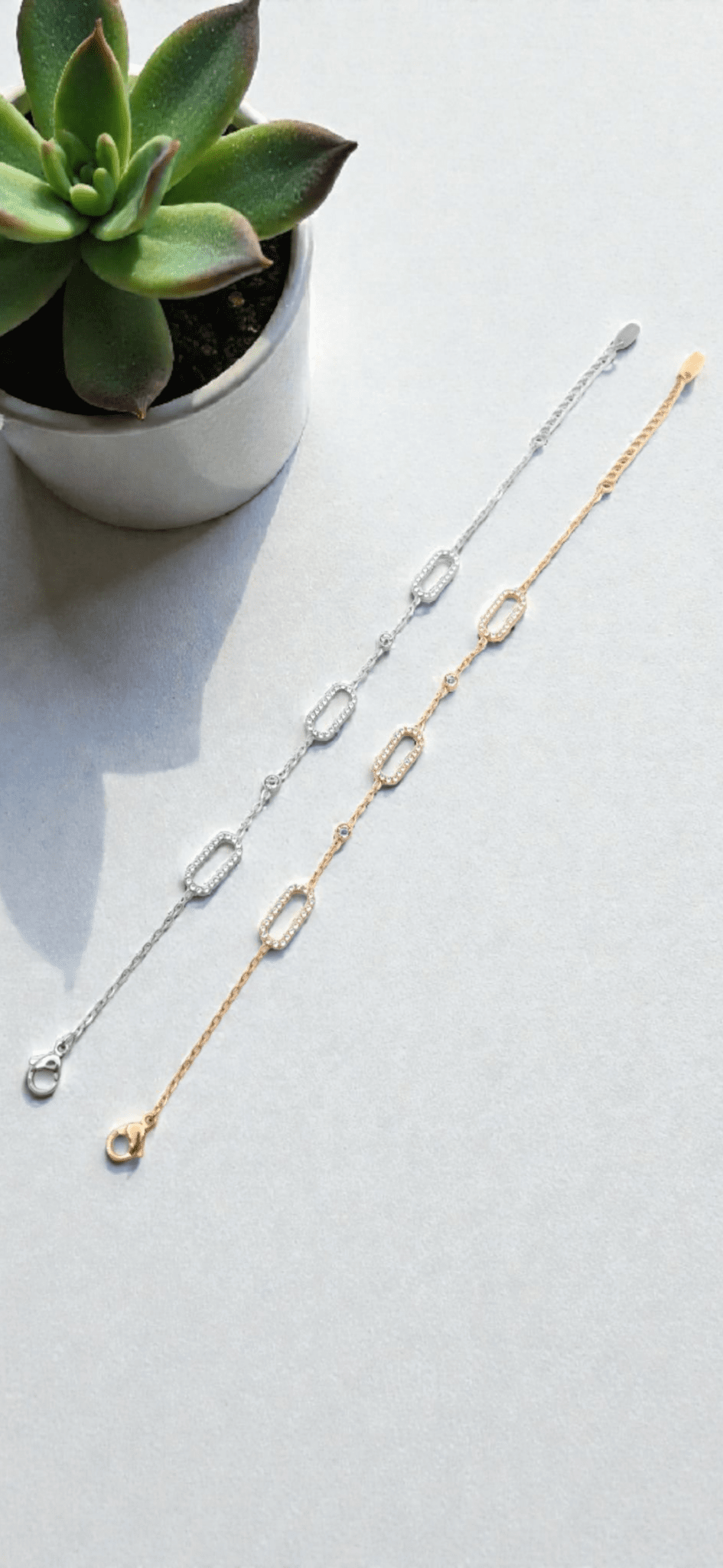 Bracelet maille strass - Claudine Biker Shop