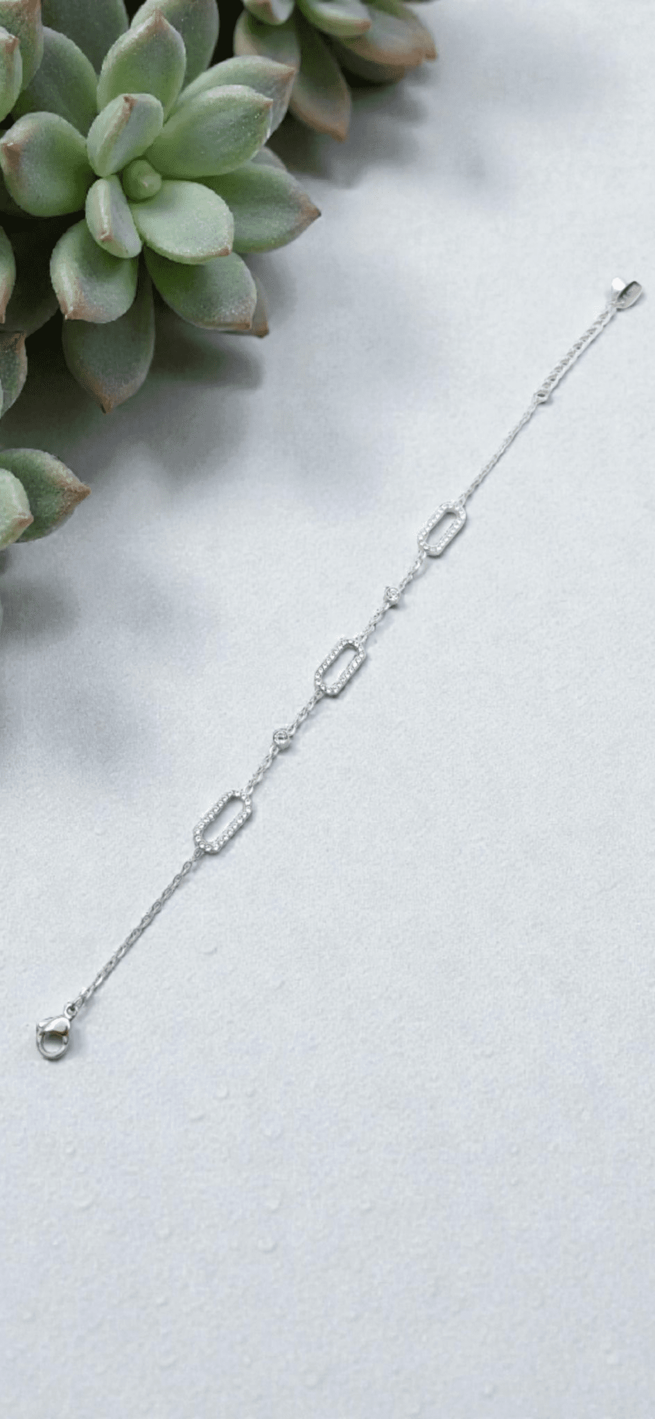 Bracelet maille strass - Claudine Biker Shop