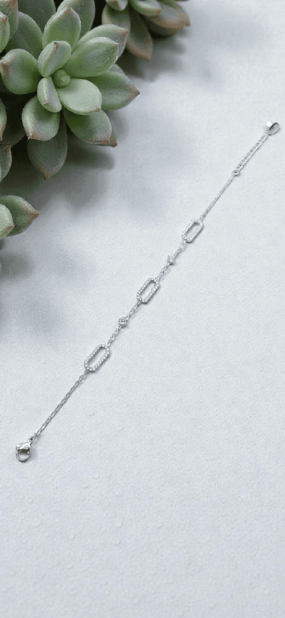 Bracelet maille strass - Claudine Biker Shop