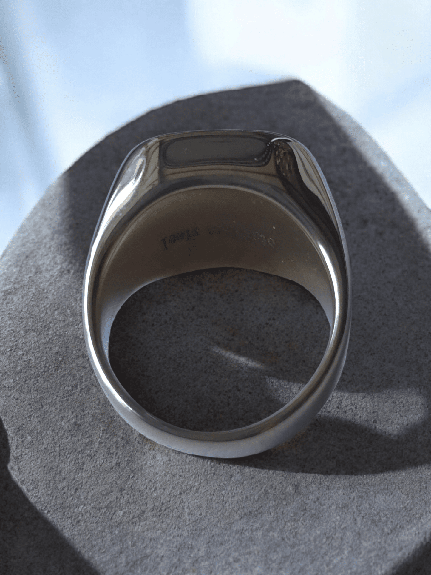 Chevalière acier inoxydable 316l - Claudine Biker Shop