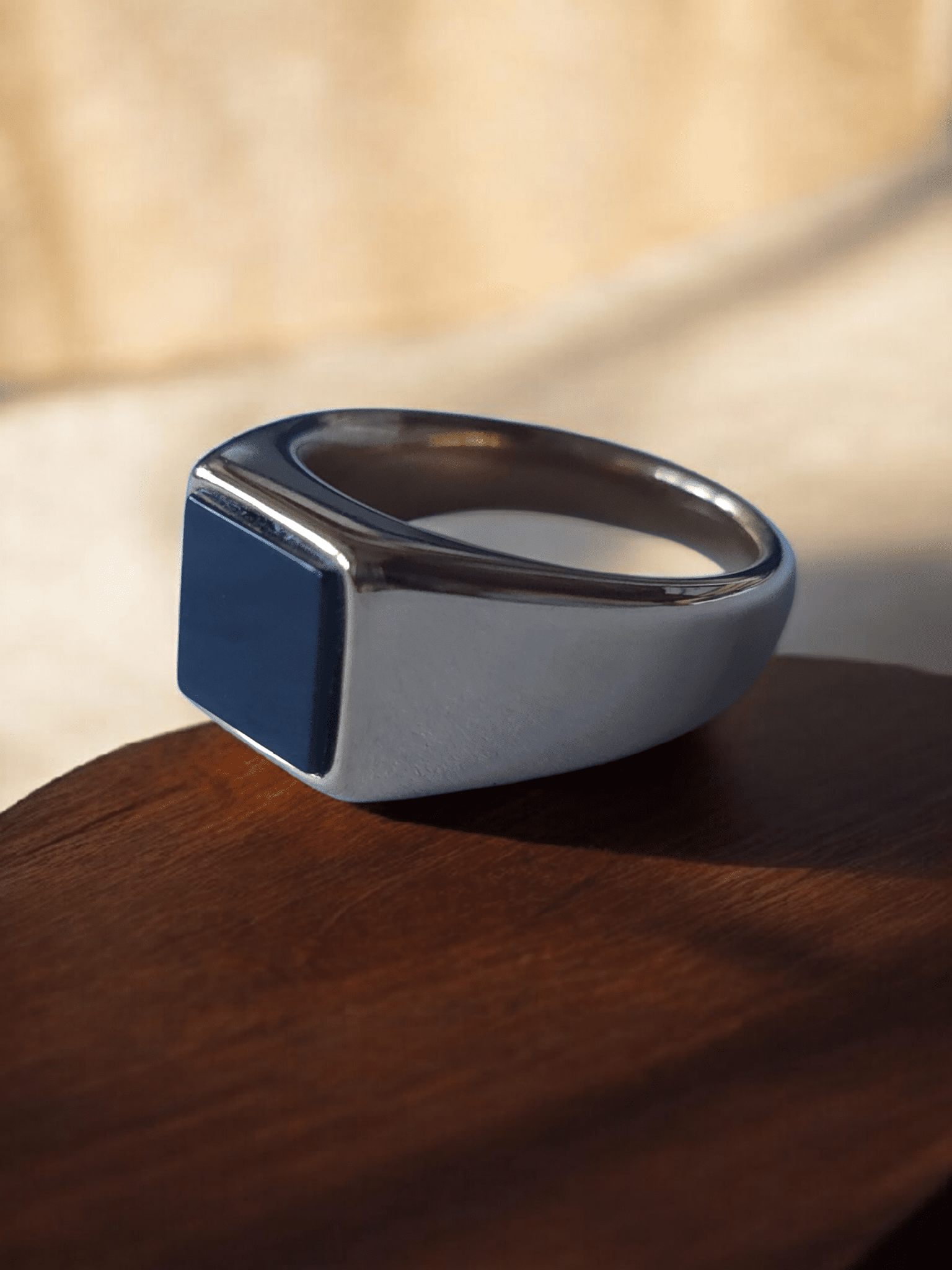 Chevalière couleur or acier inoxydable 316 l - Claudine Biker Shop