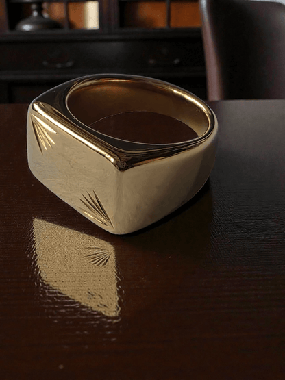 Chevalière homme acier inoxydable - Claudine Biker Shop