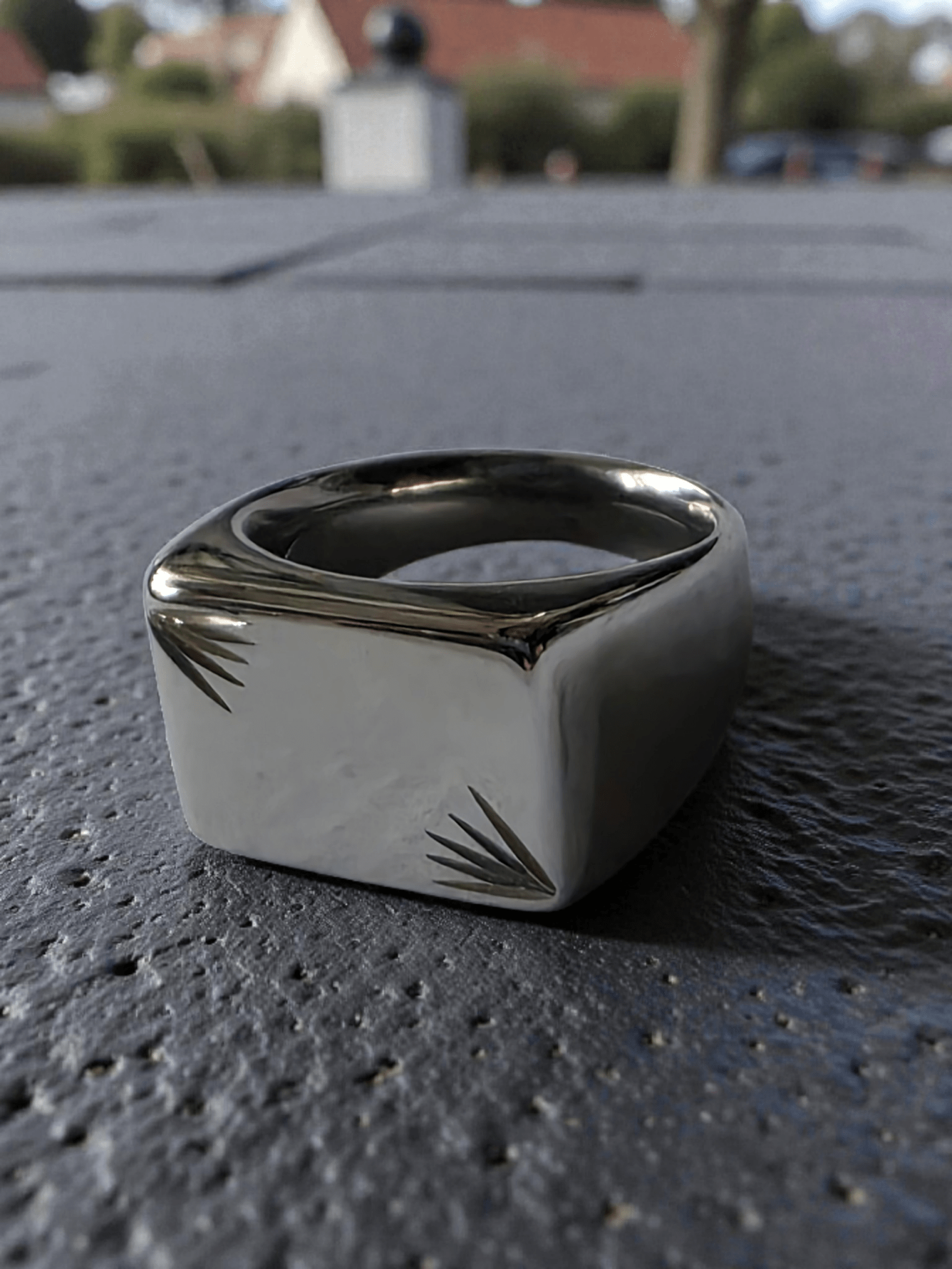 Chevalière homme acier inoxydable - Claudine Biker Shop