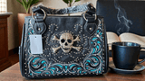 Sac a main tête de mort - Claudine Biker Shop
