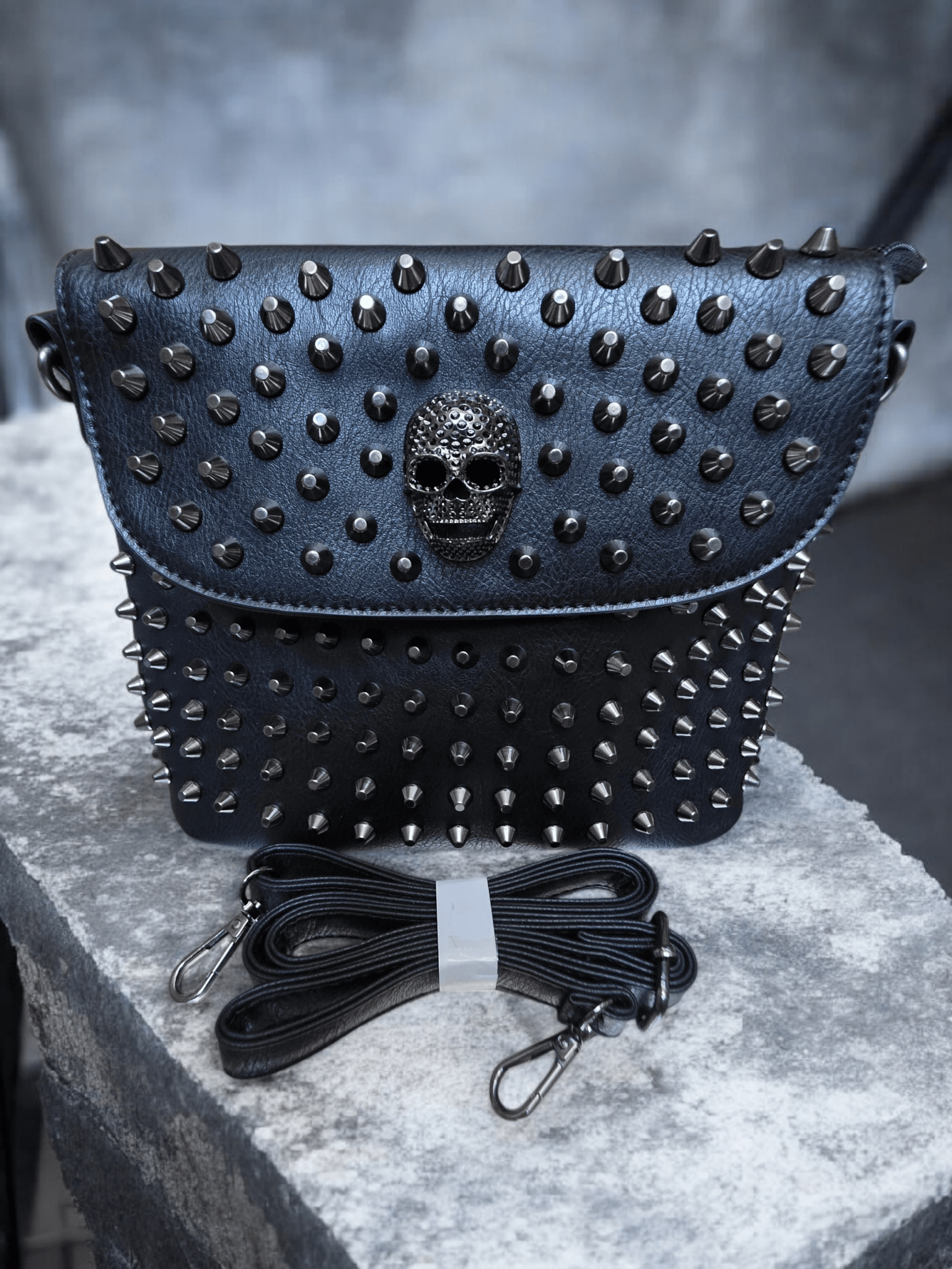 Sac à main tête de mort gothique - Claudine Biker Shop